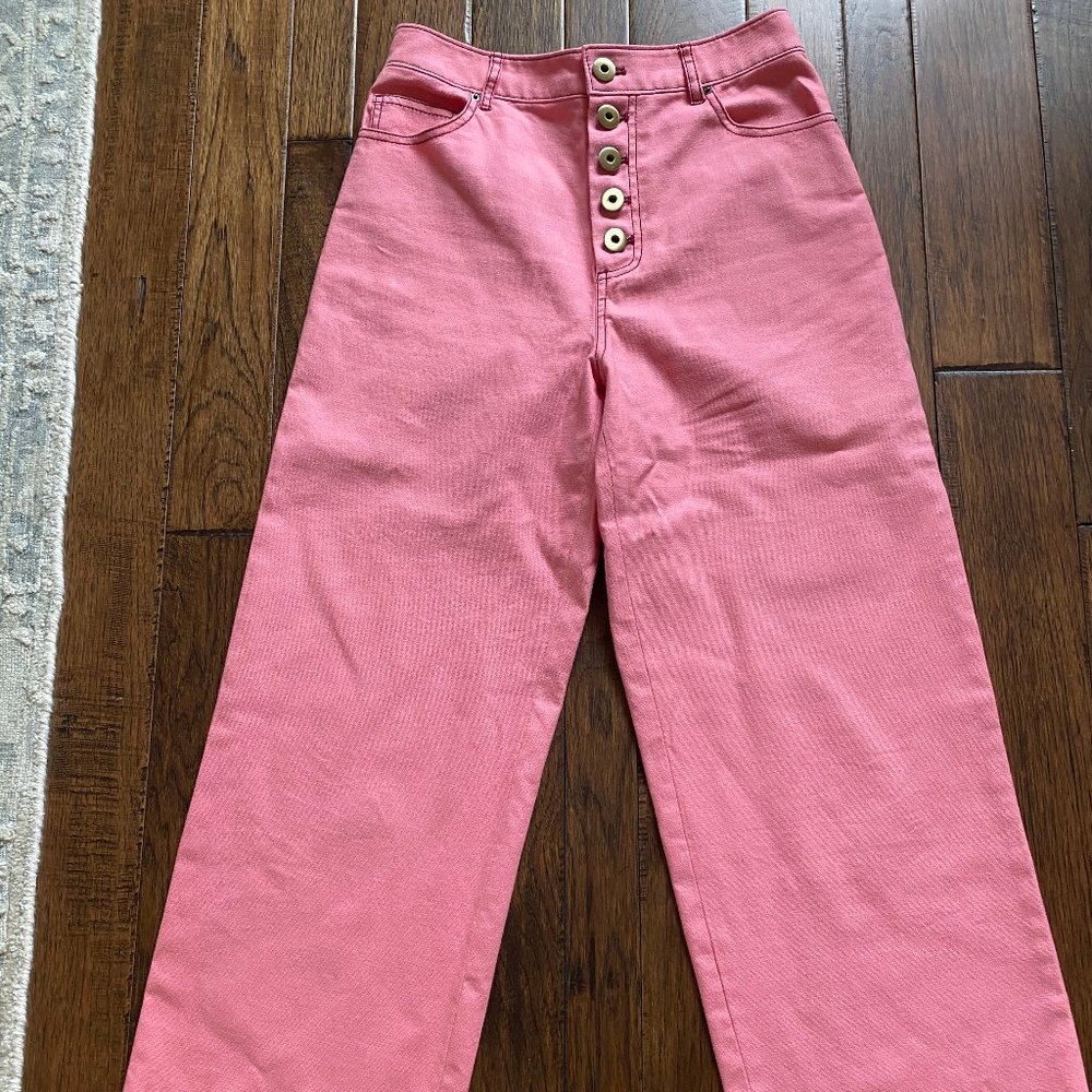 Kate Spade Flare Leg Pink Denim Sz. 4